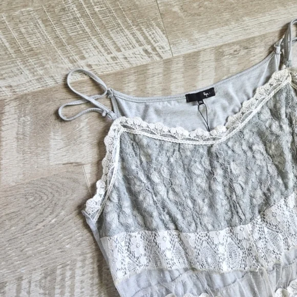 NWT Archer+Arrow Lace Overlay Midi Dress - Picture 6 of 16